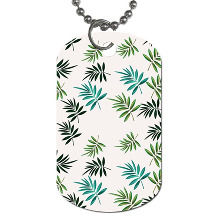 Leaves Leaf Green Nature Dog Tag (One Side)