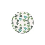 Leaves Leaf Green Nature Golf Ball Marker Front