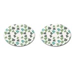 Leaves Leaf Green Nature Cufflinks (Oval) Front(Pair)