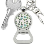 Leaves Leaf Green Nature Bottle Opener Key Chain Front