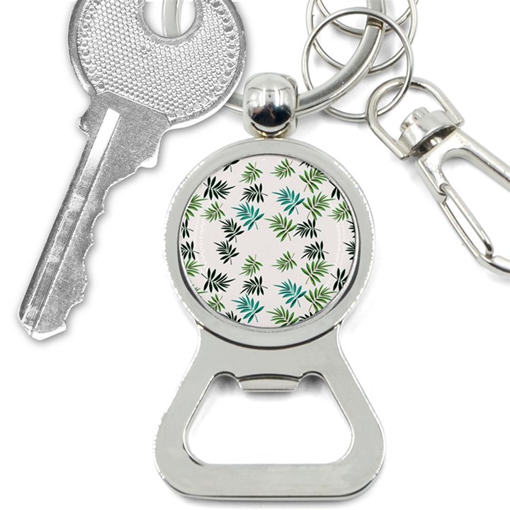 Leaves Leaf Green Nature Bottle Opener Key Chain