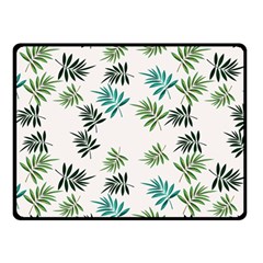 Leaves Leaf Green Nature Fleece Blanket (Small)