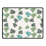 Leaves Leaf Green Nature Fleece Blanket (Small) 50 x40  Blanket Front