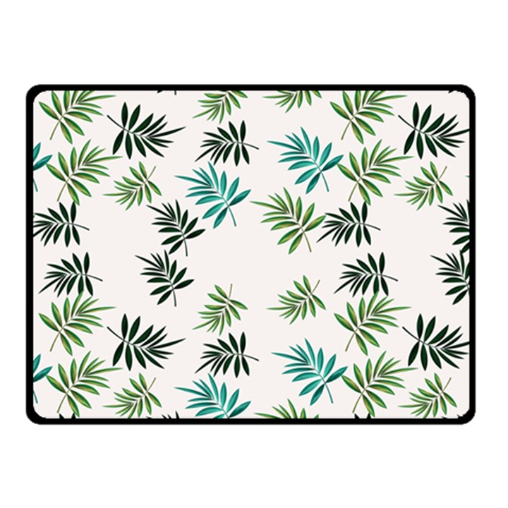 Leaves Leaf Green Nature Fleece Blanket (Small)