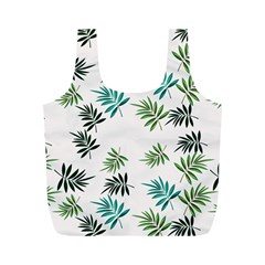 Leaves Leaf Green Nature Full Print Recycle Bag (M)