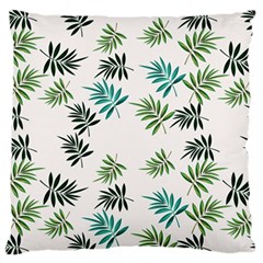 Leaves Leaf Green Nature Large Flano Cushion Case (One Side)