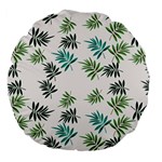 Leaves Leaf Green Nature Large 18  Premium Flano Round Cushions Front