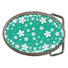 Illustration Background Daisy Flower Floral Belt Buckles by danenraven