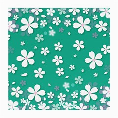 Illustration Background Daisy Flower Floral Medium Glasses Cloth by danenraven