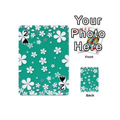 Illustration Background Daisy Flower Floral Playing Cards 54 Designs (mini) by danenraven