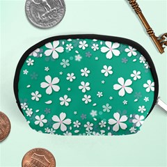 Illustration Background Daisy Flower Floral Accessory Pouch (medium) by danenraven