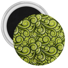 Flower Floral Flora Green 3  Magnets