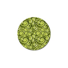 Flower Floral Flora Green Golf Ball Marker