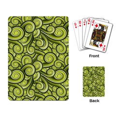 Flower Floral Flora Green Playing Cards Single Design (Rectangle)