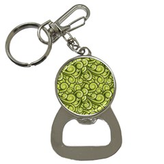 Flower Floral Flora Green Bottle Opener Key Chain