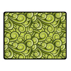 Flower Floral Flora Green Fleece Blanket (Small)