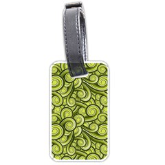 Flower Floral Flora Green Luggage Tag (one side)