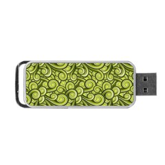 Flower Floral Flora Green Portable USB Flash (Two Sides)