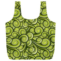 Flower Floral Flora Green Full Print Recycle Bag (XL)