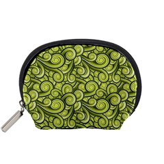 Flower Floral Flora Green Accessory Pouch (Small)