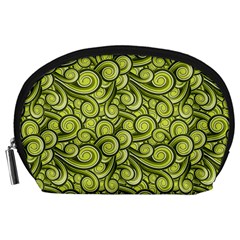 Flower Floral Flora Green Accessory Pouch (Large)