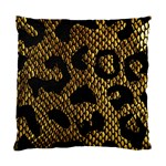 Metallic Snake Skin Pattern Standard Cushion Case (One Side) Front