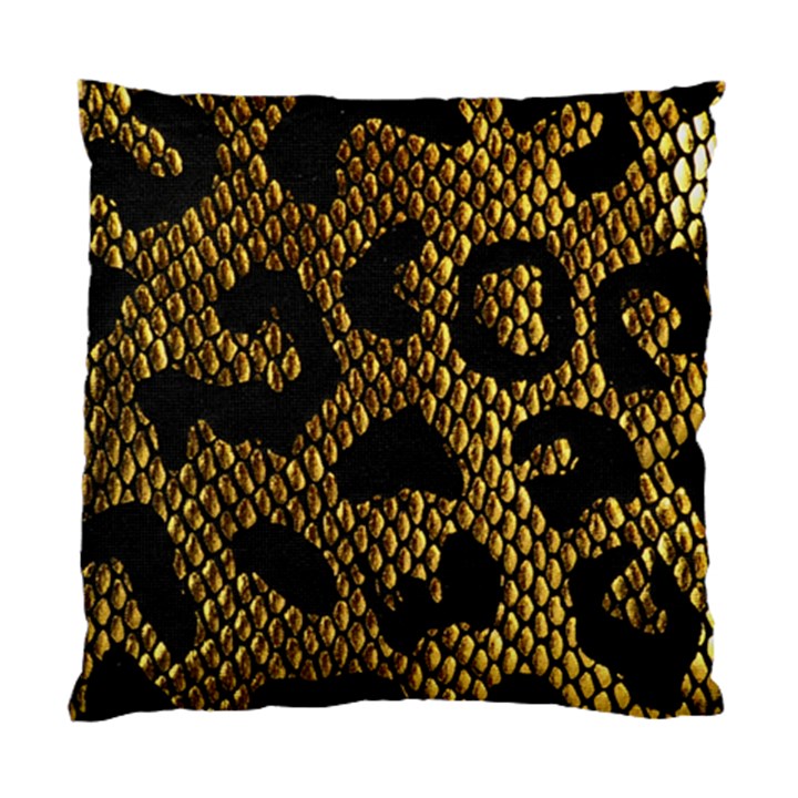 Metallic Snake Skin Pattern Standard Cushion Case (One Side)