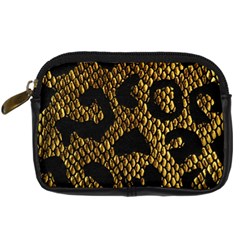 Metallic Snake Skin Pattern Digital Camera Leather Case by BangZart