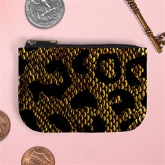 Metallic Snake Skin Pattern Mini Coin Purse by BangZart