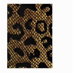 Metallic Snake Skin Pattern Large Garden Flag (two Sides) by BangZart