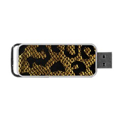 Metallic Snake Skin Pattern Portable Usb Flash (two Sides) by BangZart