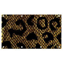 Metallic Snake Skin Pattern Banner And Sign 7  X 4  by BangZart