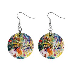 Multicolor Anime Colors Colorful Mini Button Earrings by BangZart