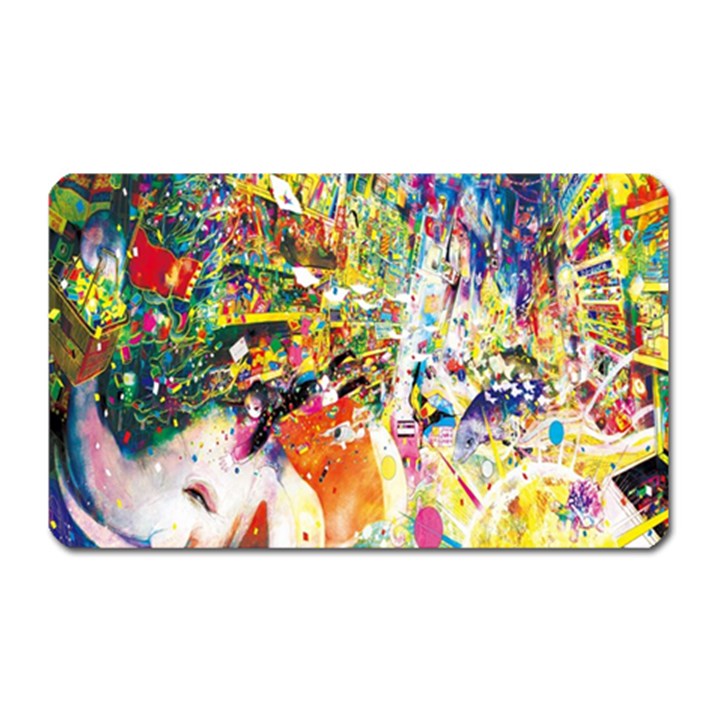 Multicolor Anime Colors Colorful Magnet (Rectangular)