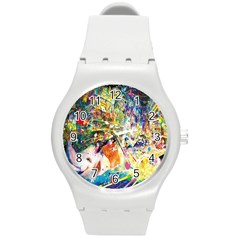 Multicolor Anime Colors Colorful Round Plastic Sport Watch (m) by BangZart