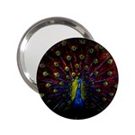 Beautiful Peacock Feather 2.25  Handbag Mirrors Front