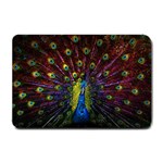 Beautiful Peacock Feather Small Doormat  24 x16  Door Mat