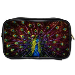 Beautiful Peacock Feather Toiletries Bag (two Sides) by Jancukart