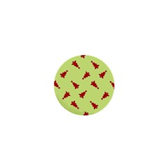 Red Christmas Tree Green 1  Mini Magnets by TetiBright