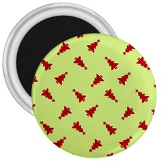 Red Christmas Tree Green 3  Magnets by TetiBright