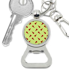 Red Christmas Tree Green Bottle Opener Key Chain by TetiBright