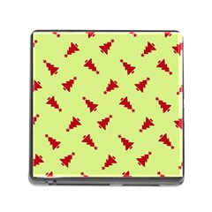 Red Christmas Tree Green Memory Card Reader (square 5 Slot) by TetiBright