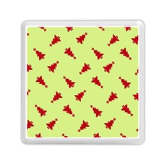 Red Christmas Tree Green Memory Card Reader (square) by TetiBright