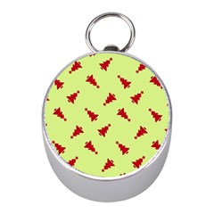 Red Christmas Tree Green Mini Silver Compasses by TetiBright