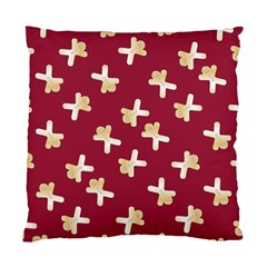 Gold Gingerbread Man Burgundy Standard Cushion Case (two Sides)