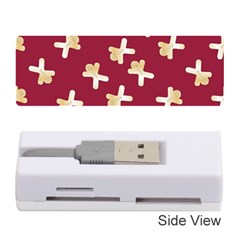 Gold Gingerbread Man Burgundy Memory Card Reader (stick) by TetiBright