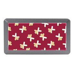 Gold Gingerbread Man Burgundy Memory Card Reader (mini) by TetiBright