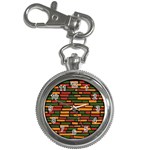 Ethiopian bricks - Green, yellow and red vibes Key Chain Watch Front