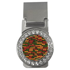 Ethiopian Bricks - Green, Yellow And Red Vibes Money Clip (cz) by ConteMonfreyShop