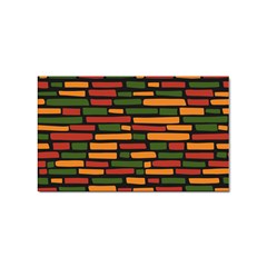 Ethiopian Bricks - Green, Yellow And Red Vibes Sticker Rectangular (100 Pack) by ConteMonfreyShop